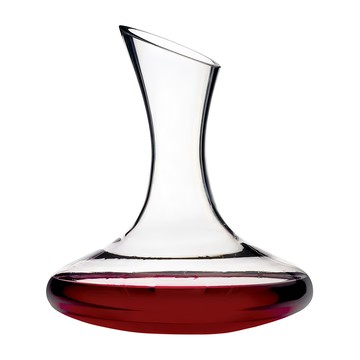 KitchenCraft 晶透斜口醒酒瓶/醒酒壺/分酒器  1.5L 傾斜注酒口 鈉鈣玻璃  20.5 x 23.7cm  1個