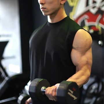 韓系經典厚磅無袖男背心【纯棉%】男運動 吸溼 排汗 重磅 透氣 純棉 健身力 吊嘎 男 日系 素色 重訓 速乾 L516