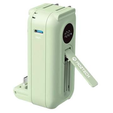 MOZTECH 太空艙行動電源 5000mAh Type-C  太空艙行動電源 Type-C版  夏蒂綠