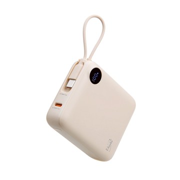 B129 【台灣製造】自帶Type C線數顯雙向二輸出快充行動電源