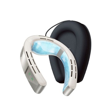 COOLiFY Cyber 頸掛式冷暖空調風扇 冰川白