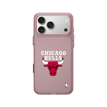 iPhone 17 Pro Max Clear (相機按鈕) 晶醺玫 - NBA - Logo-芝加哥公牛 Chicago Bulls - Light
