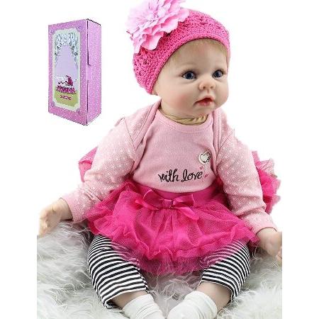 Realistic Reborn Baby Dolls 22 Inch Girl Real Looking Weighted