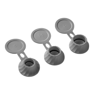 Viita 密封防漏倒立替換式矽膠瓶蓋 灰色  6入組  1組