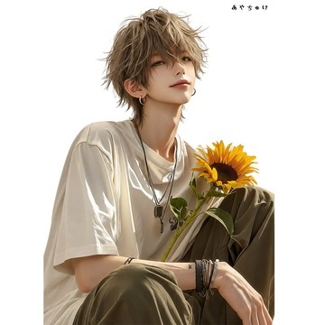 【8 月新作】07-137-0174 人物貼紙 簡約夏日男孩