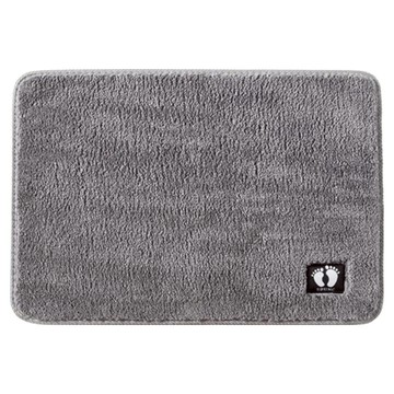 AHOYE 加厚直毛絨吸水地墊  60 x 40cm  灰色