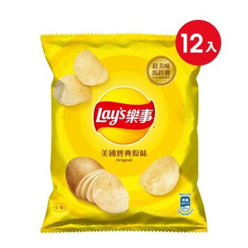 樂事 美國經典原味洋芋片(34gx12包)