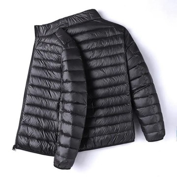 【臺灣出貨】M-8XL大呎碼羽絨外套 立領連帽羽絨棉服男 秋冬輕薄中青年羽絨外套 特價清倉冬季鋪棉外套