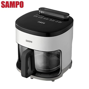 SAMPO 聲寶 4.2L微蒸氣玻璃氣炸鍋 KZ-BA04G