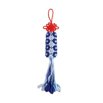金剛結吊飾28cm-(藍+淺藍)
