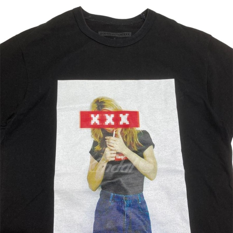 GOD SELECTION XXX KATE MOSS T shirt ケイトモス半袖Tシャツ ブラック ...