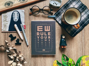 迪夢奇 Rule Your Time 頁碼筆記本 - 深鐵黑