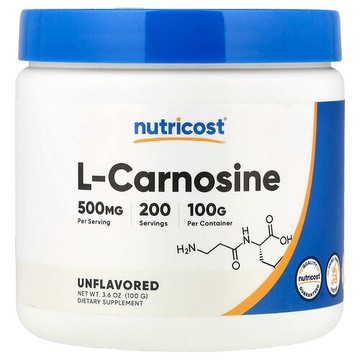 Nutricost, L-肌肽，原味，3.5 盎司（100 克）