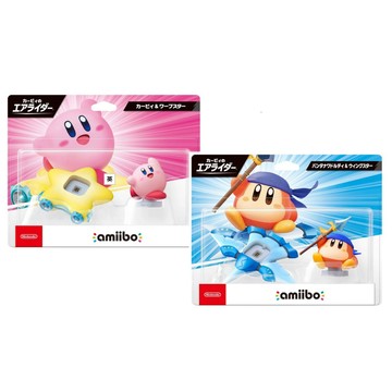 【艾達電玩】全新現貨 AMIIBO 卡比＆傳送之星   頭巾瓦豆魯迪＆羽翼之星  卡比的馭天飛行者系列