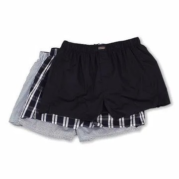 【CK】2014男品味黑灰藍條格紋混搭平口內著3件組【預購】