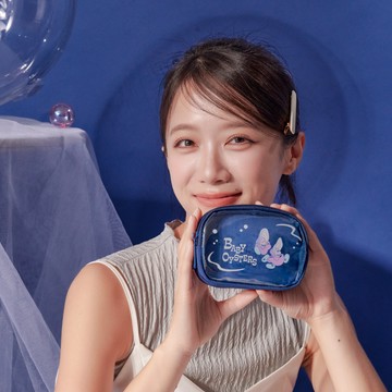 【DISNEY】牡蠣寶寶雙層零錢包-深藍 PTD25-I2-21NY
