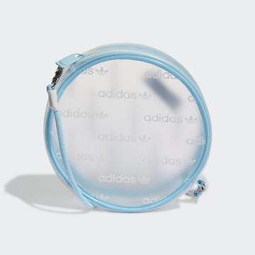 ADIDAS POUCH ROUND 男女 透明側背包 藍