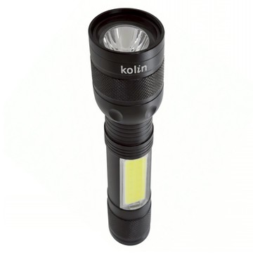Kolin 歌林 雙光源USB充電手電筒 KSD-DLED305 136 x 37 x 37mm 139g  1支