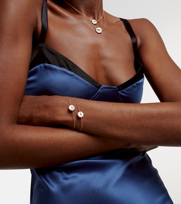 Pomellato Pom Pom Dot 18kt rhodium-plated rose gold bracelet with mother-of-pearl and diamonds