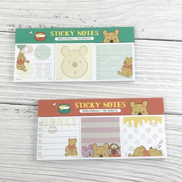 日本製 迪士尼 小熊維尼 彩色便利貼｜小鶴日貨