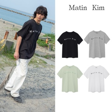 【MATIN KIM】官方直營 拱形LOGO上衣男款 三色