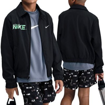 Nike B Nk Rpl Athl Jkt Gcel 大童 童裝 黑色 運動 立領 外套 IO0249-010