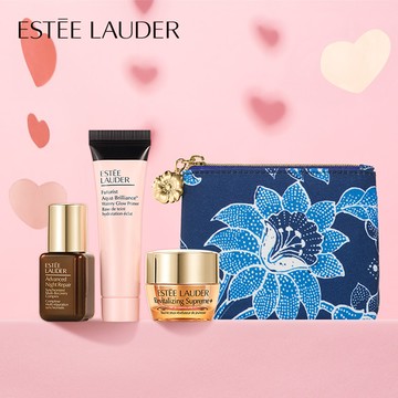 浪漫旅行保養💕【Estee Lauder 雅詩蘭黛】妝前水嫩護膚組(水啵啵妝前精華 15ml+修護露7ml+膠原眼霜 5ml)