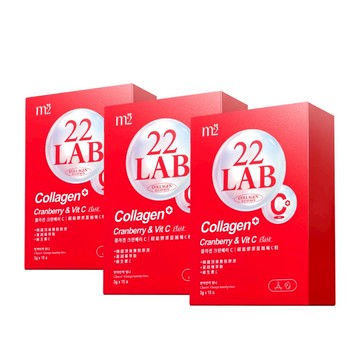 買2送1 再送10【m2美度】超能膠原蔓越莓C 三盒組(10入/盒) +送膠原果凍10入