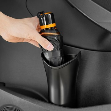 【DE305】車用雨傘桶 車內 雨傘筒 傘桶 傘架 摺疊雨傘 收納桶 傘架 垃圾桶 杯架 雨傘收納123便利屋