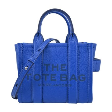 [平輸版] 【MARC JACOBS】THE LEATHER MICRO TOTE 皮革兩用托特包(鈷藍)真品平輸