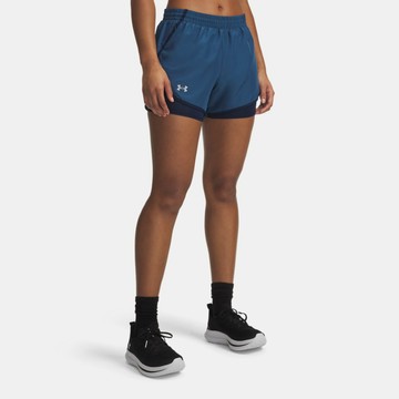 【UNDER ARMOUR】女 Fly By 3吋 2in1 短褲  1382440-498
