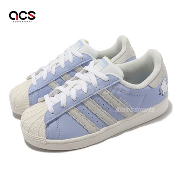adidas 童鞋 Superstar C X Moomin 大童鞋 白 藍 嚕嚕米 聯名款 貝殼頭 愛迪達 ID6651