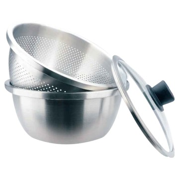 CLARE 晶鑽 316多用途湯漏鍋  1個  32cm  銀色 + 黑色