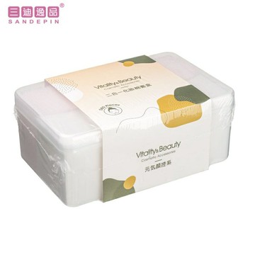三迪逸品 元氣顏控系 - 二合一化妝棉套盒(580片) /卸妝棉 SD-2061【官方旗艦店】