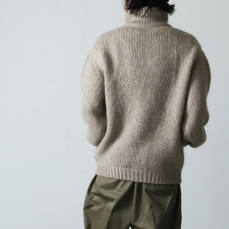 crepuscule (クレプスキュール) mohair lowgage high neck / モヘア ...