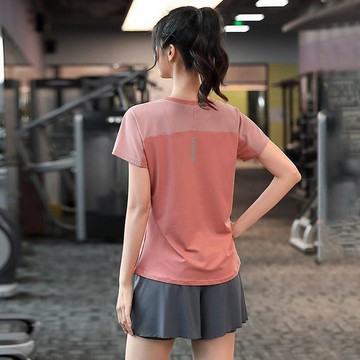 台灣出貨 戶外運動套裝 女夏馬拉松跑步速幹健身短袖 透氣晨跑瑜伽服 訓練套裝 速乾短袖 運動短褲