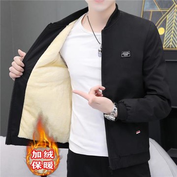 秋冬季男士外套潮流秋裝保暖棉衣上衣服韓版休閑加絨加厚棉襖夾克