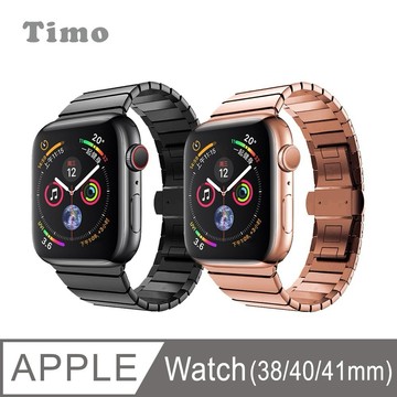 【Timo禮品館】Apple Watch 38/40/41/10代42mm 坦克系列不鏽鋼金屬替換錶帶