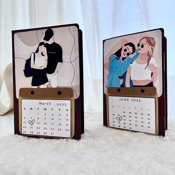 客製化無臉畫手工書|生日禮物|情人節禮物|似顏繪|A款