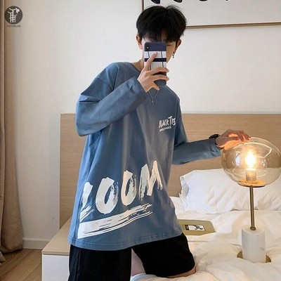 Tシャツ カットソー メンズ トップス 長袖 丸首 プリント ロングt カジュアル 薄手 肌触り 秋 コーデ メンズファッション 通販 Lineポイント最大get Lineショッピング