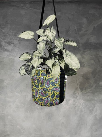 BLR 植栽置物袋 芥黃變形蟲 CZ05 植物提袋