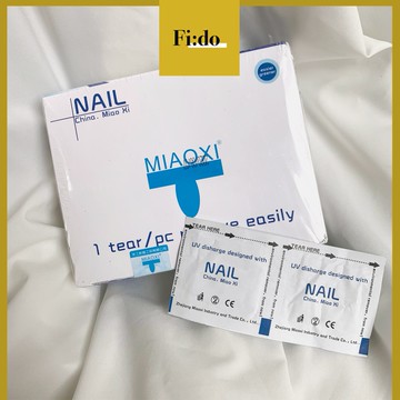 台灣現貨｜美甲卸甲棉 凝膠清潔棉片 正品妙茜 MIAOXI 快速卸甲包 100片 200片/盒裝 卸甲 卸光撩