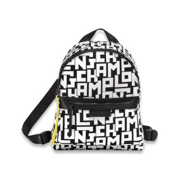 【LONGCHAMP】Le Pliage 字母尼龍後背包/雙肩包