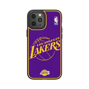 iPhone 12 Pro Max SolidSuit 黑-網布材質-NBA洛杉磯湖人