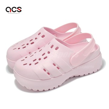 adidas 涼鞋 Adilette Clog Platform 女鞋 粉紅 厚底 增高 愛迪達 JR2626