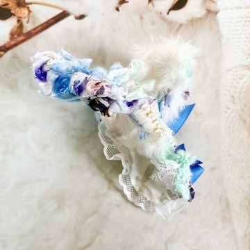 手工拼接髮夾/ 毛線鯊魚夾 抓夾 包頭 髮飾 髮夾 頭飾 盤髮