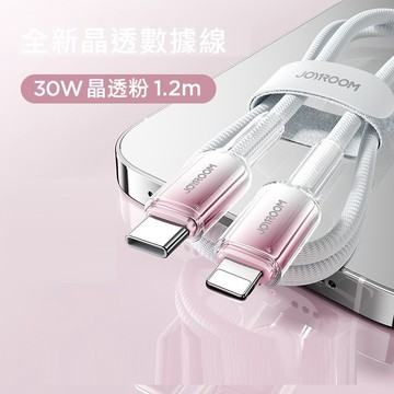 JOYROOM 編織長尾 PD快充數據線120CM (白/粉/黑/綠)【現貨】