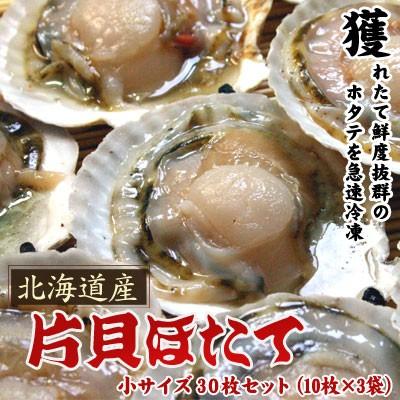 ホタテといえば北海道 片貝ホタテ 小サイズ 30枚セット送料無料沖縄は送料別途加算 御歳暮 クリスマス 正月