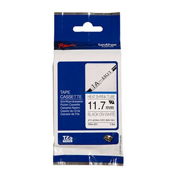 兄弟牌 BROTHER 白底黑字 11.7mmx1.5M 熱縮套管標籤帶/ 包 HSe-231｜領券最高折$220