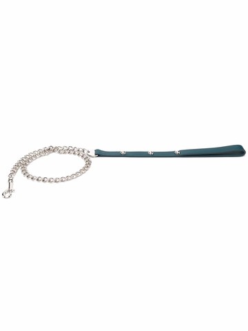 Christofle - Royal Jack calf leather leash - unisex - Metal/Leather - One Size - Blue